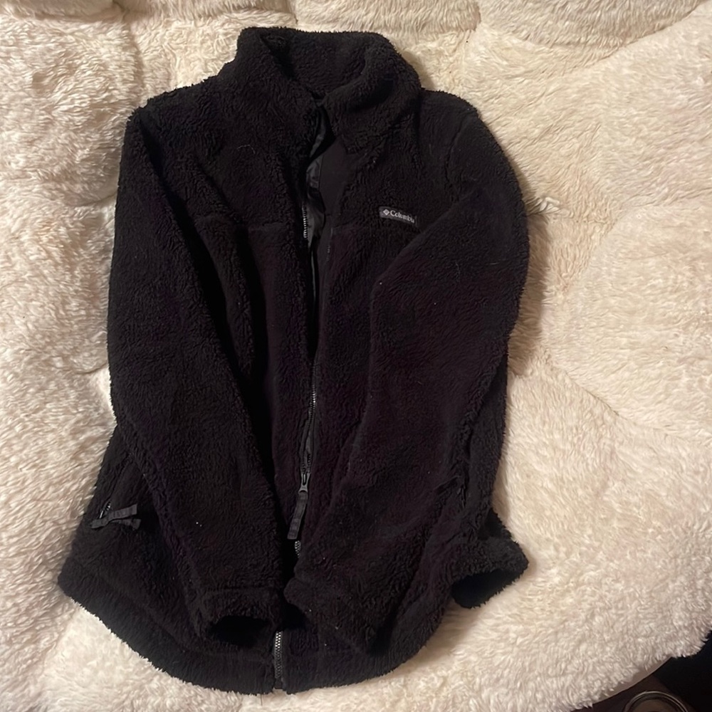 Columbia fuzzy zip jacket